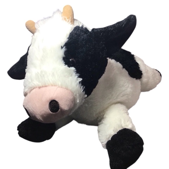 Gund Other - Gund Cow Stuffed Animal Dairy Holstein Plush Black White